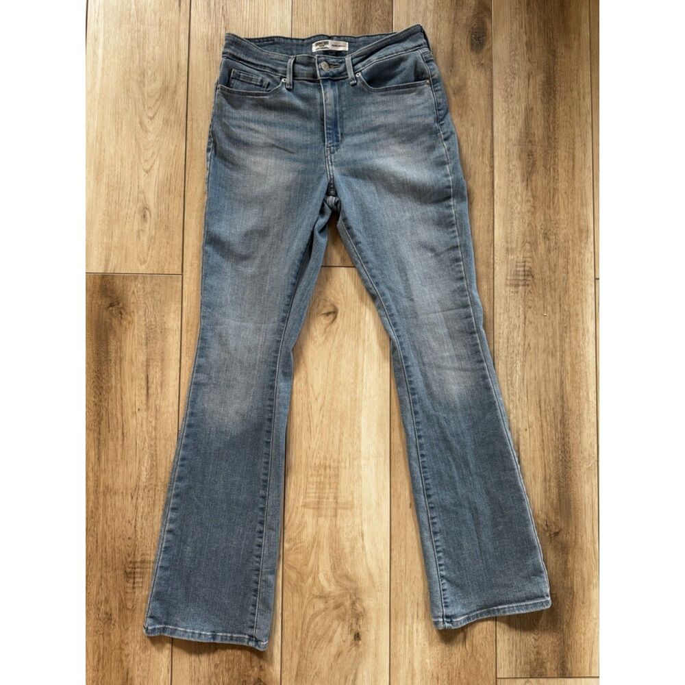 Levi Strauss Signature Gold Bootcut Jeans Light Wash Mid Rise Size 4 27x32